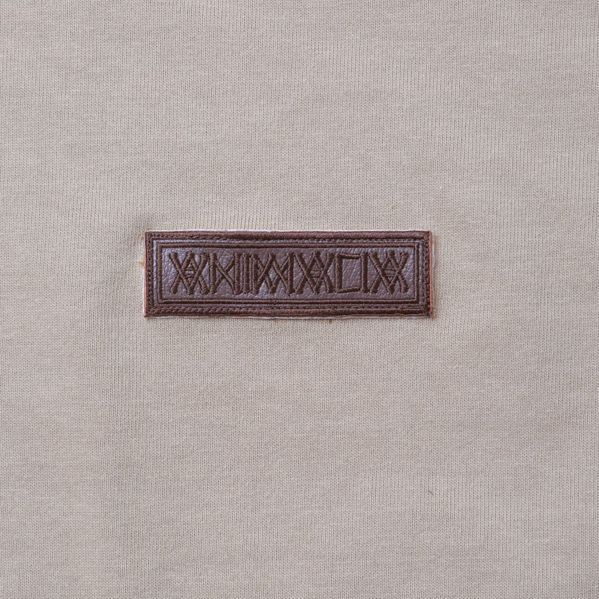 MOCK-NECK Heavy Oz. L/S - Leather Patch