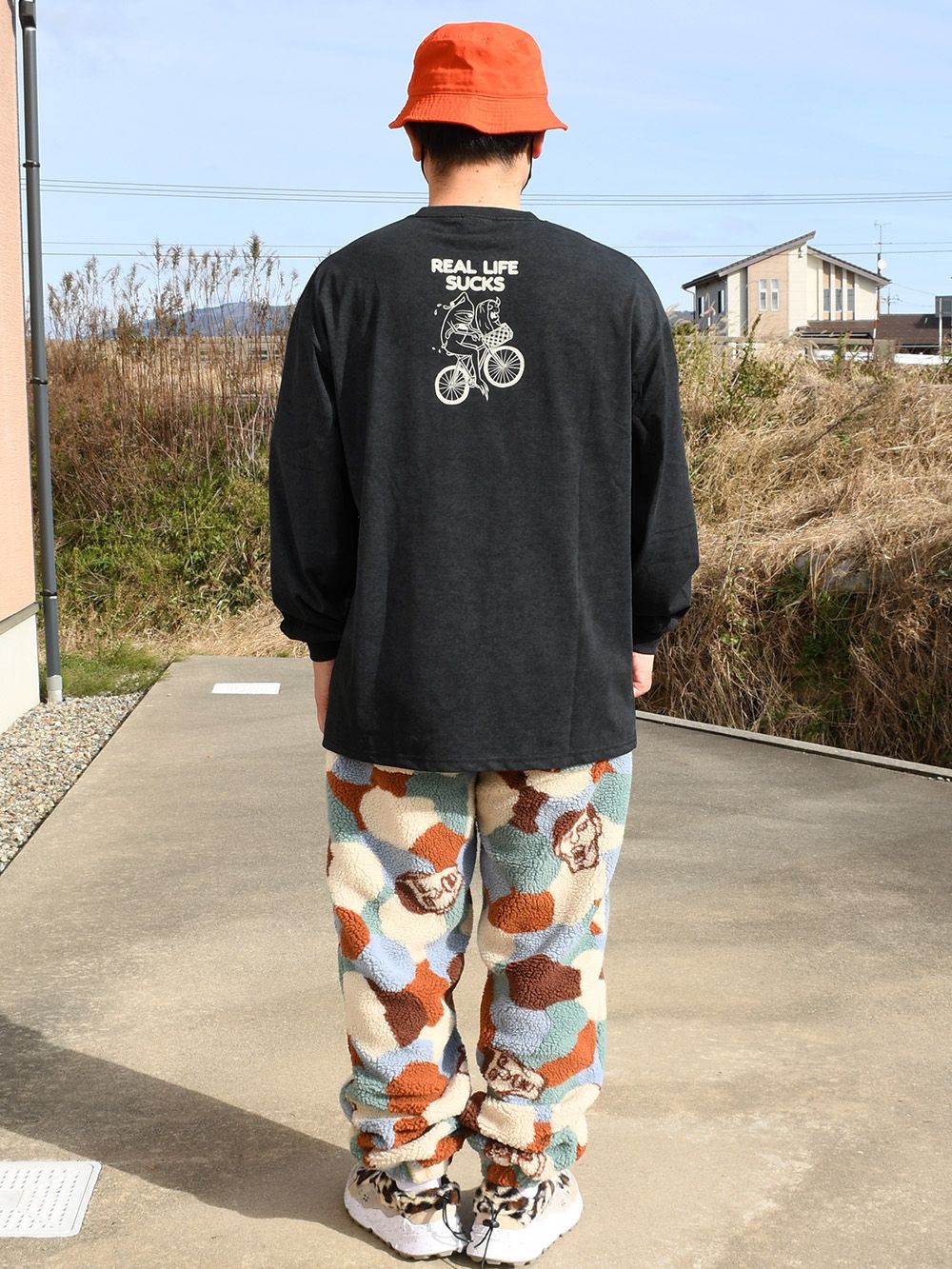 BIKE SECT FADE WASH LONG-TEE