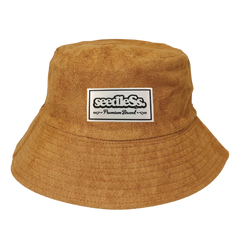 sd reversible fake suede bucket hats