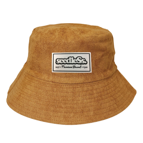 sd reversible fake suede bucket hats