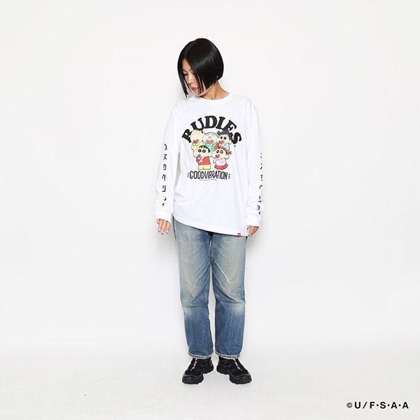RUDIE'SxCRAYON SHINCHAN KASUKABE BOUEITAI LSTEE
