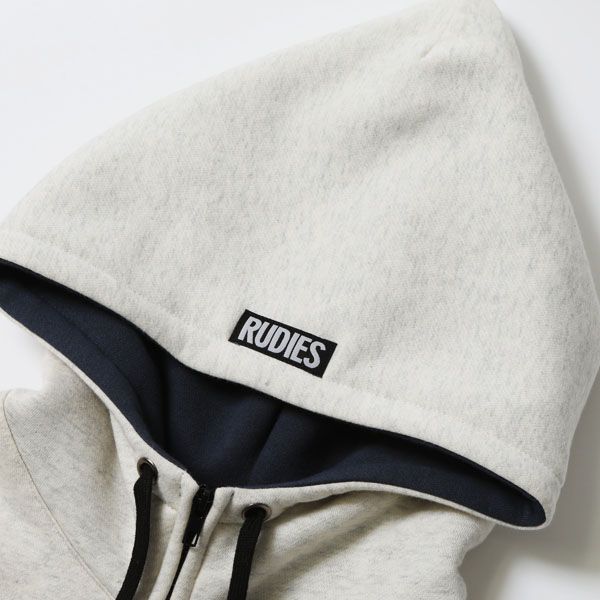 COLLEGE HIGHNECK ZIPHOOD-SWEAT