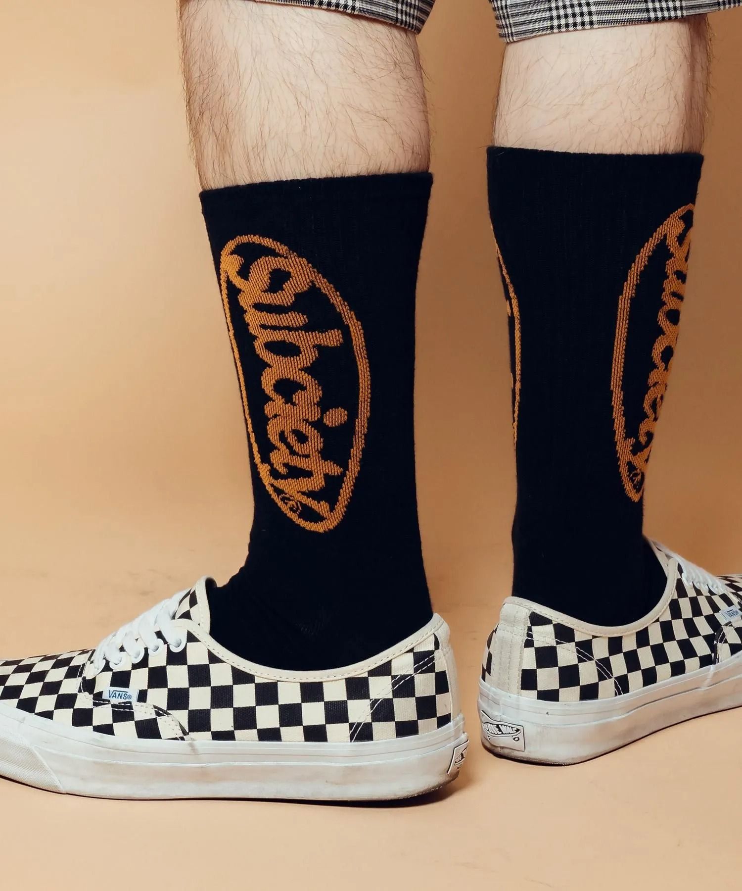 Oval logo socks