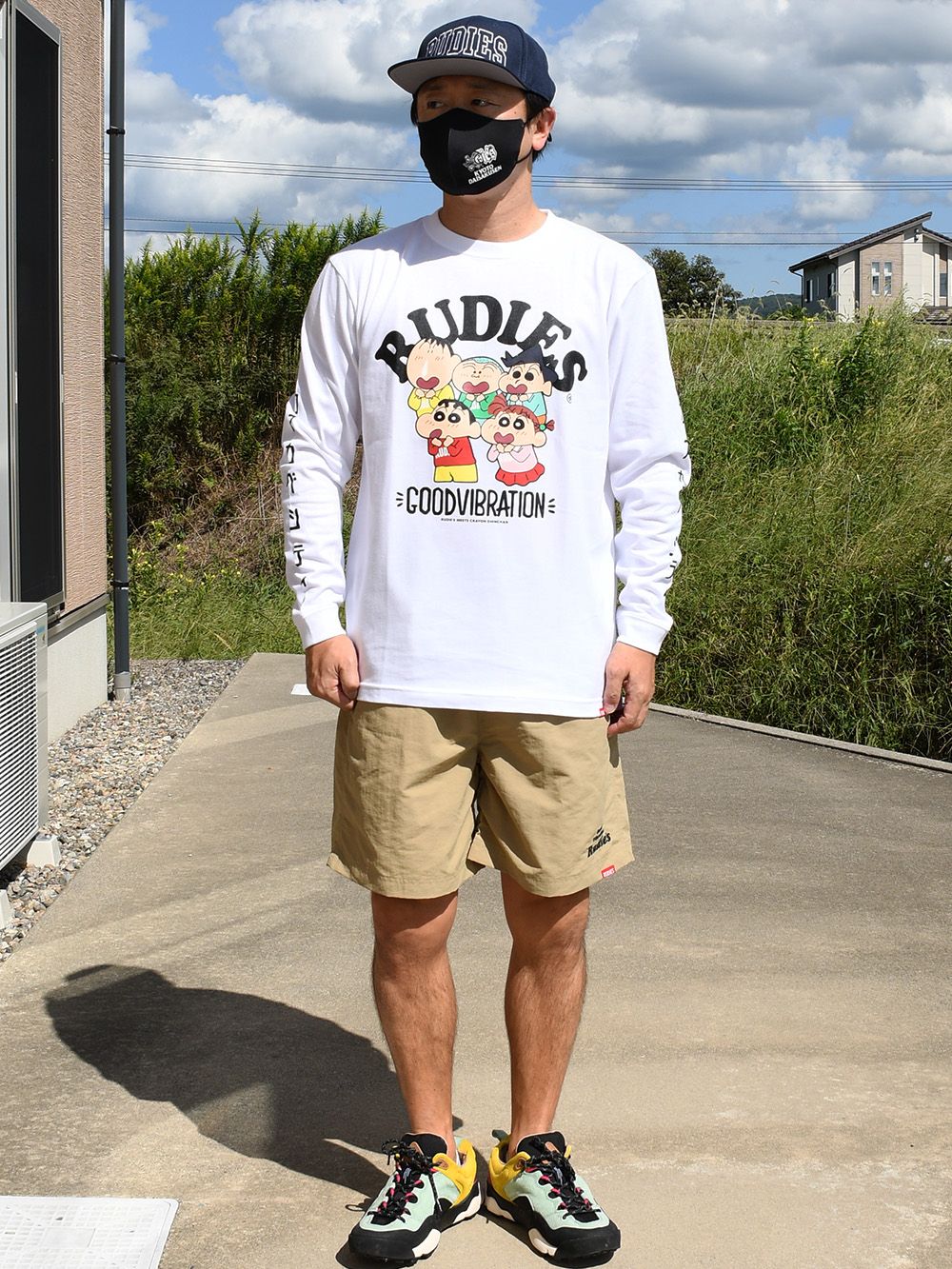 RUDIE'SxCRAYON SHINCHAN KASUKABE BOUEITAI LSTEE