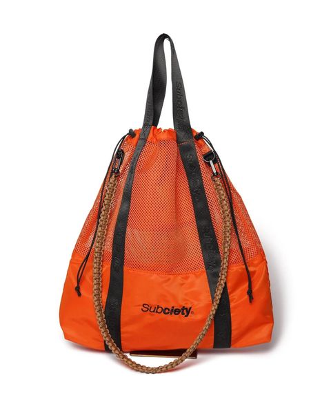 Mesh shoulder tote bag