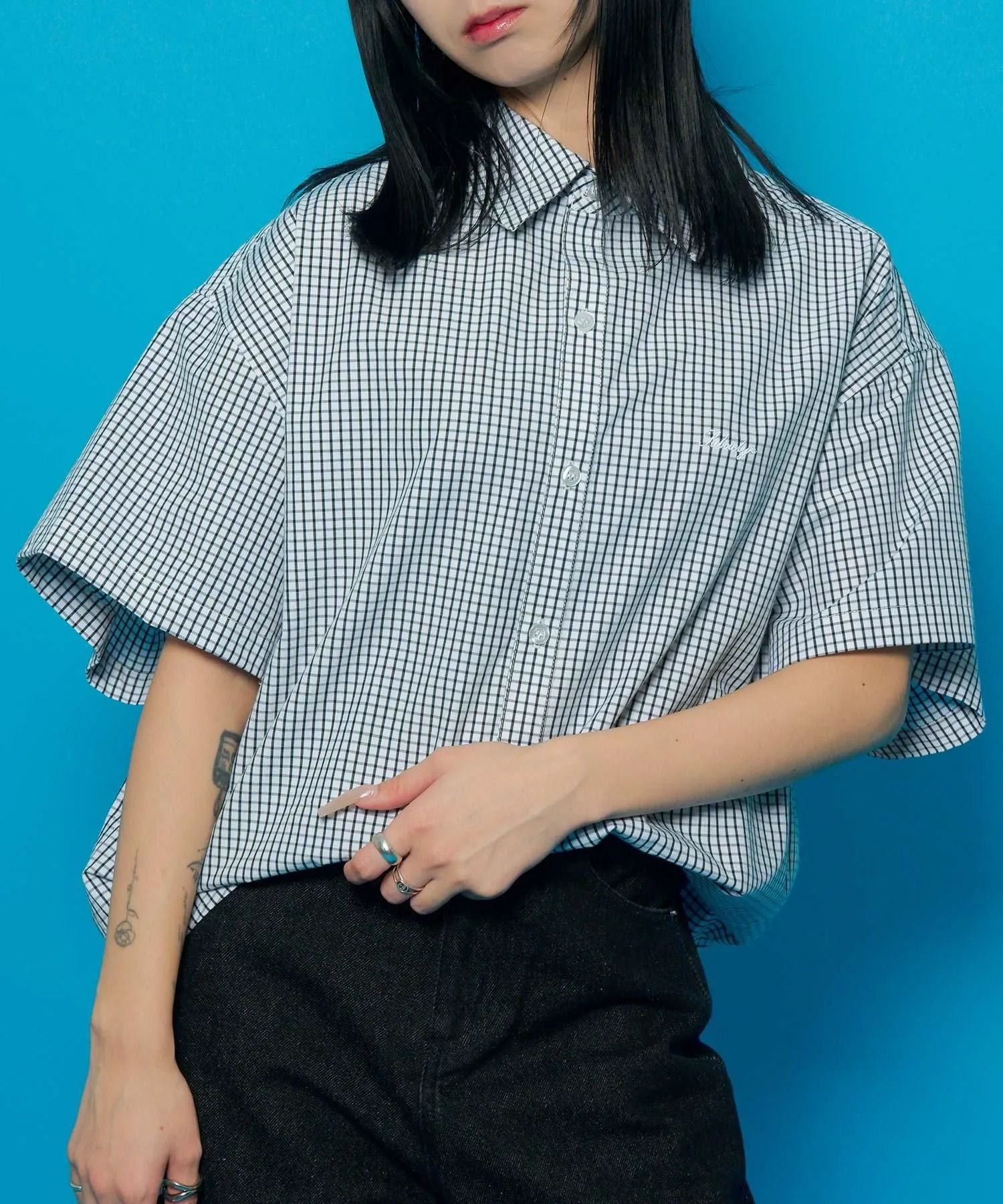 Essential mini check shirt