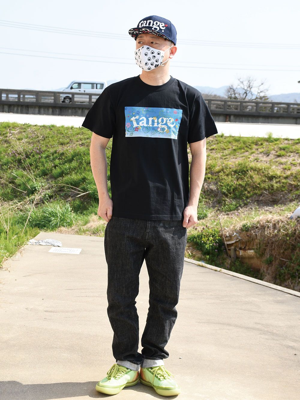 sky flower logo s/s tee