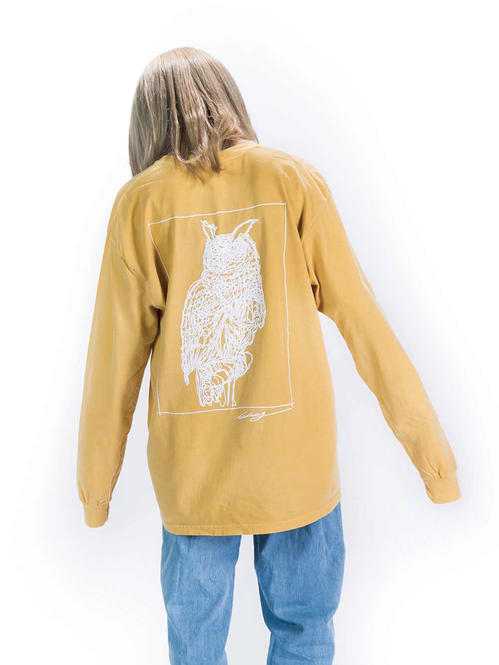 One stroke owl Longsleeve T-shirt