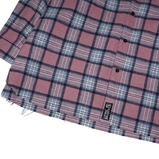 STONE [ FRAYED HEM LOOSE SHIRTS ]