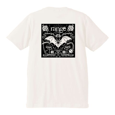 art patch on the back s/s tee
