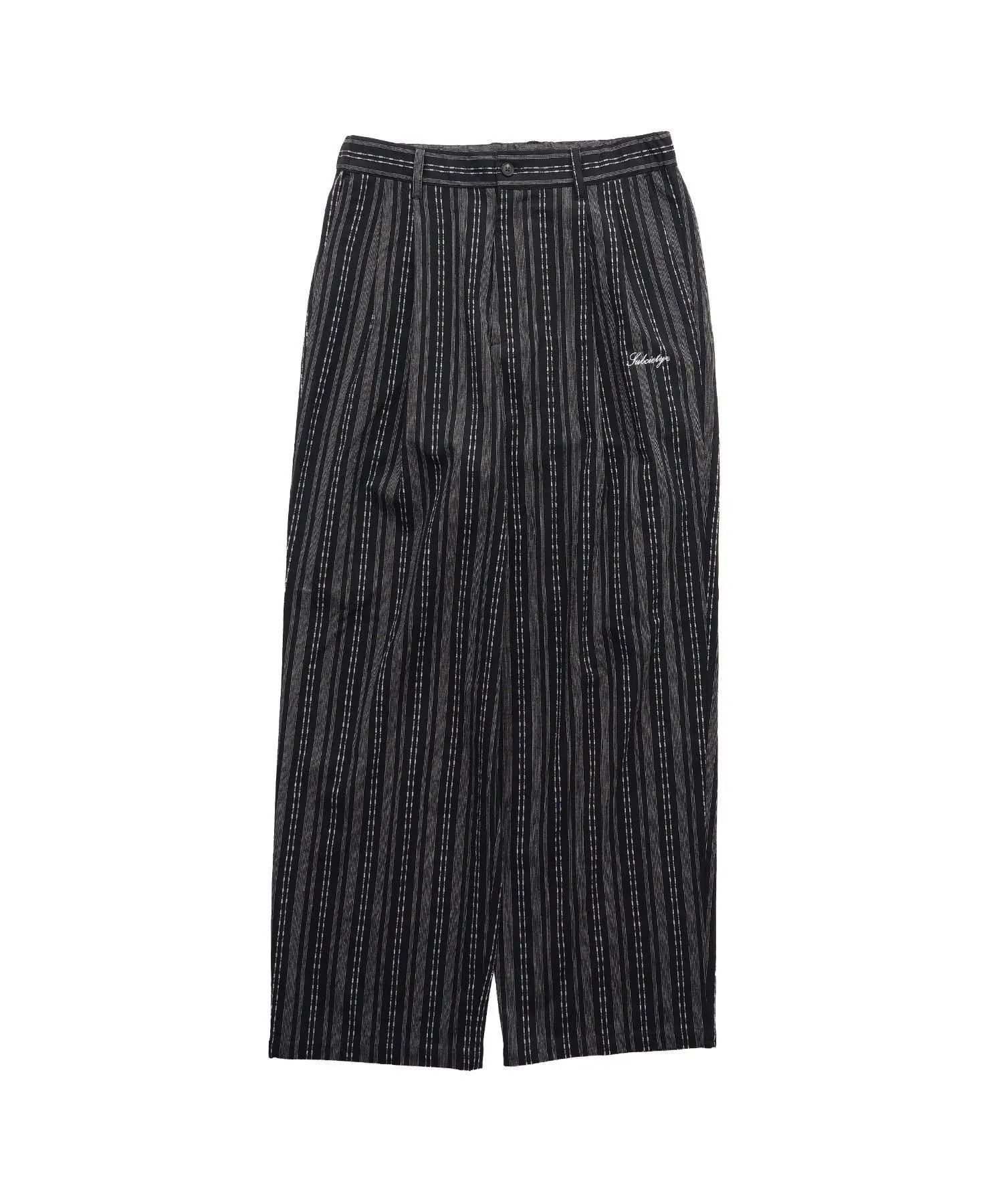Jacquard stripe slacks