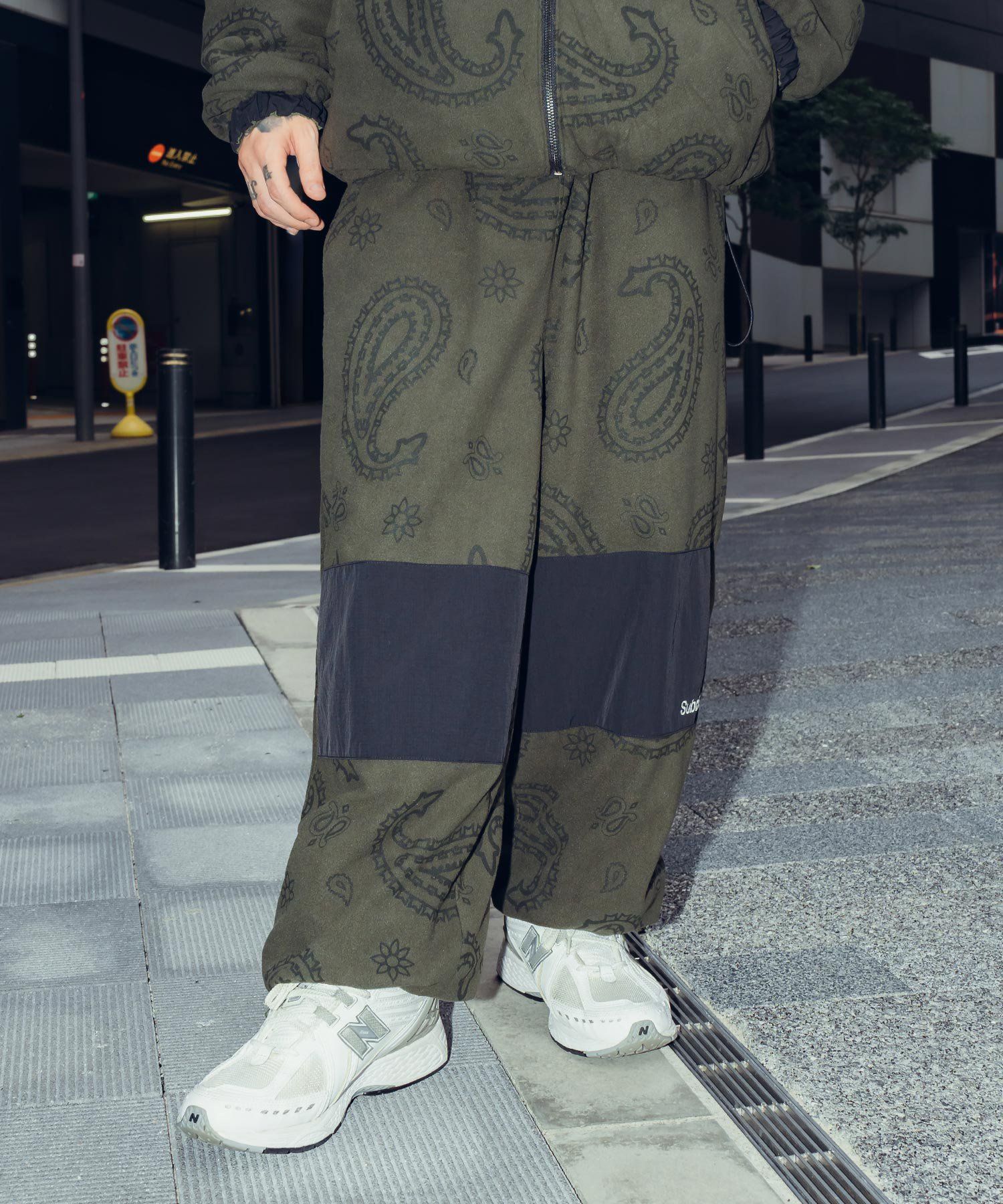 REVERSIBLE NYLON×FLEECE PANTS