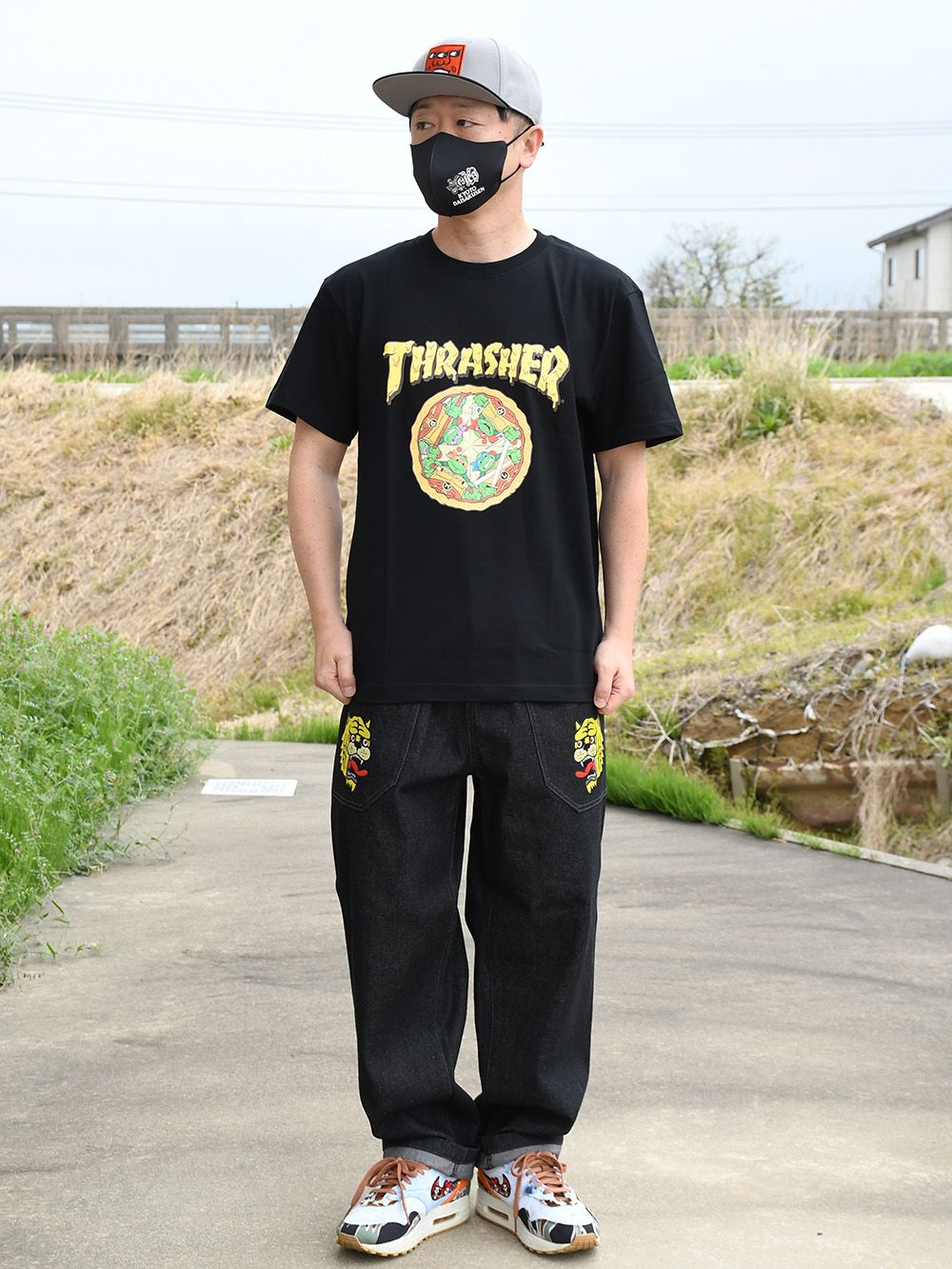 【TEENAGE MUTANT NINJA TURTLES×THRASHER】 PIZZA-T