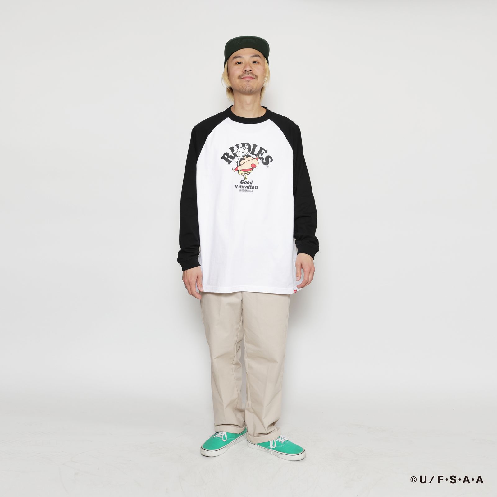 RUDIE'SxCRAYON SHINCHAN AIRPLANE RAGLAN LSTEE