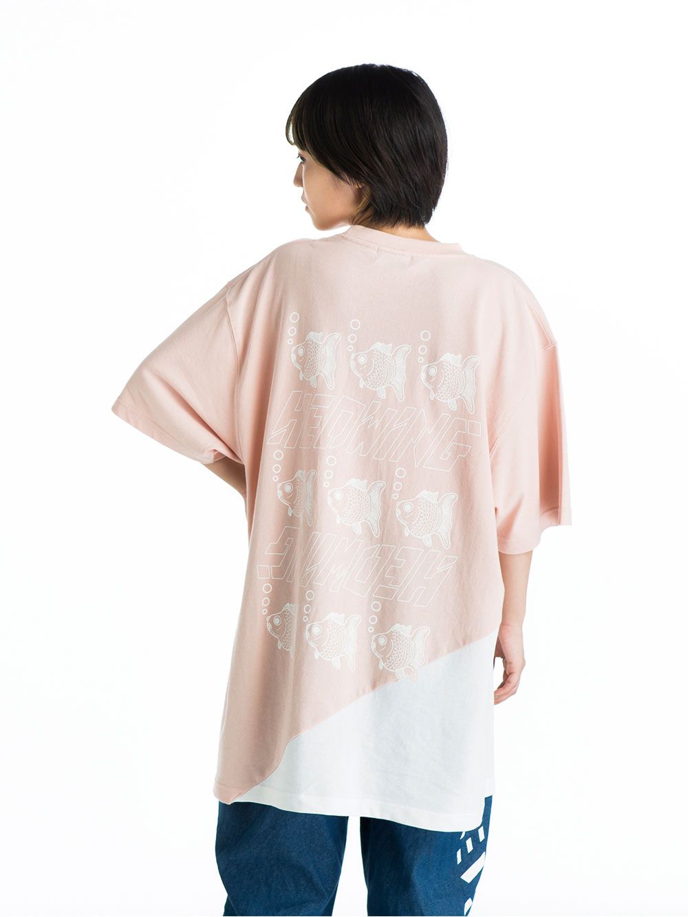 Crosscut “KINGYO” Bigshilhouette T-shirt