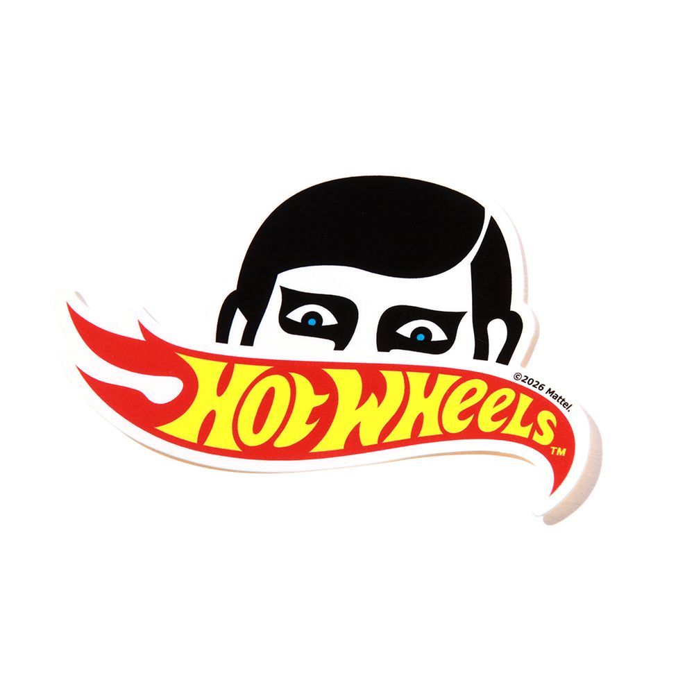 ［鷹の爪xHOT WHEELS］ ロゴからひょっこりあいつステッカー
