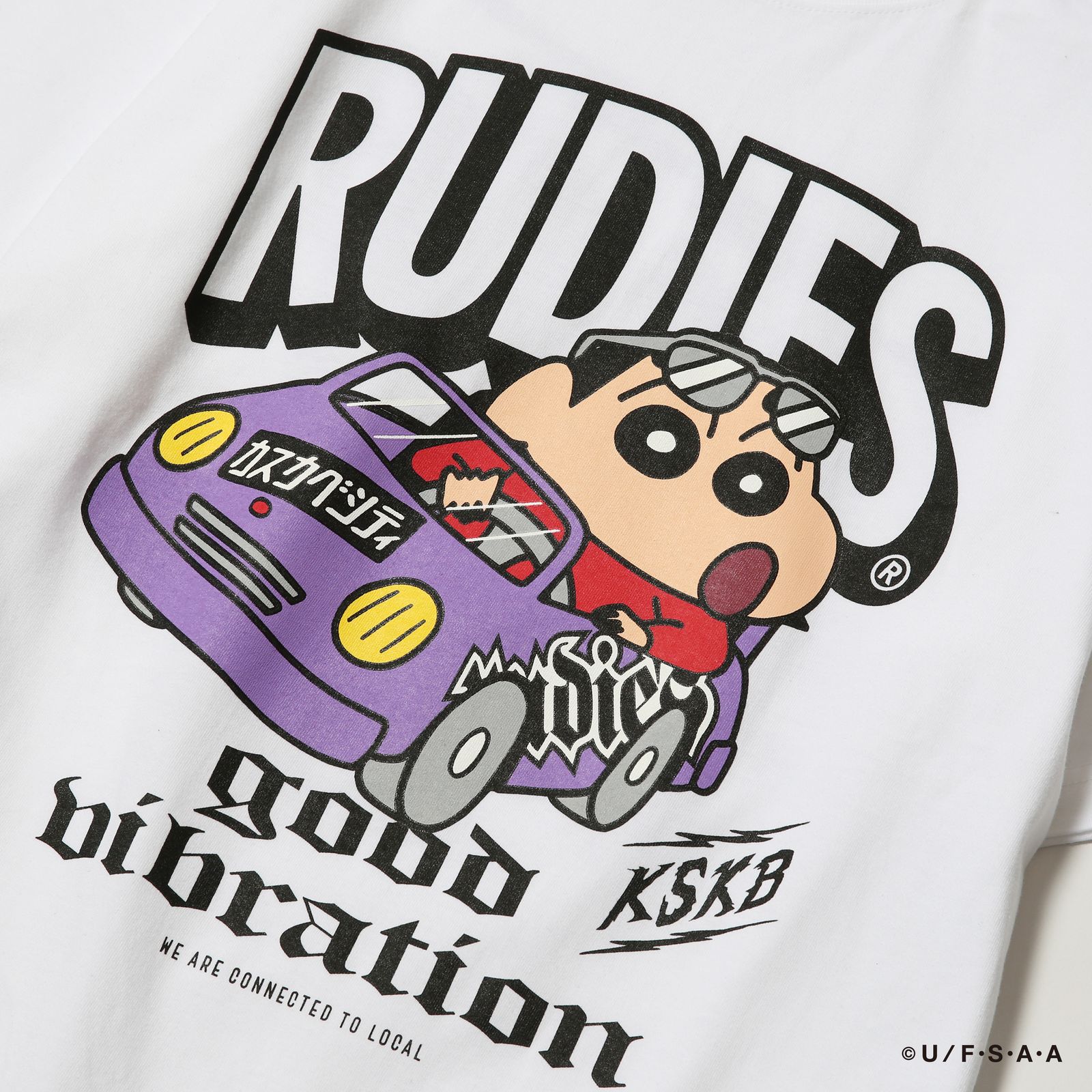 RUDIE'SxCRAYON SHINCHAN LOCAL DRIVE TEE