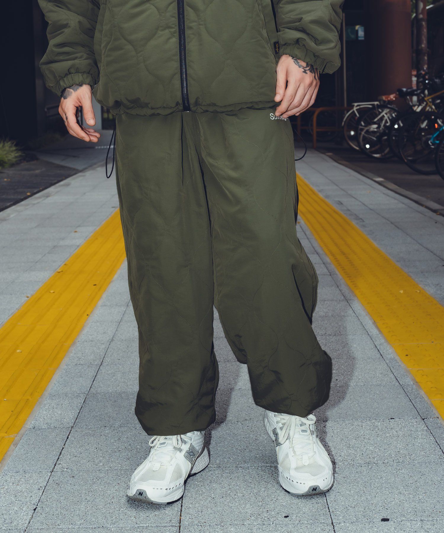 REVERSIBLE NYLON×FLEECE PANTS