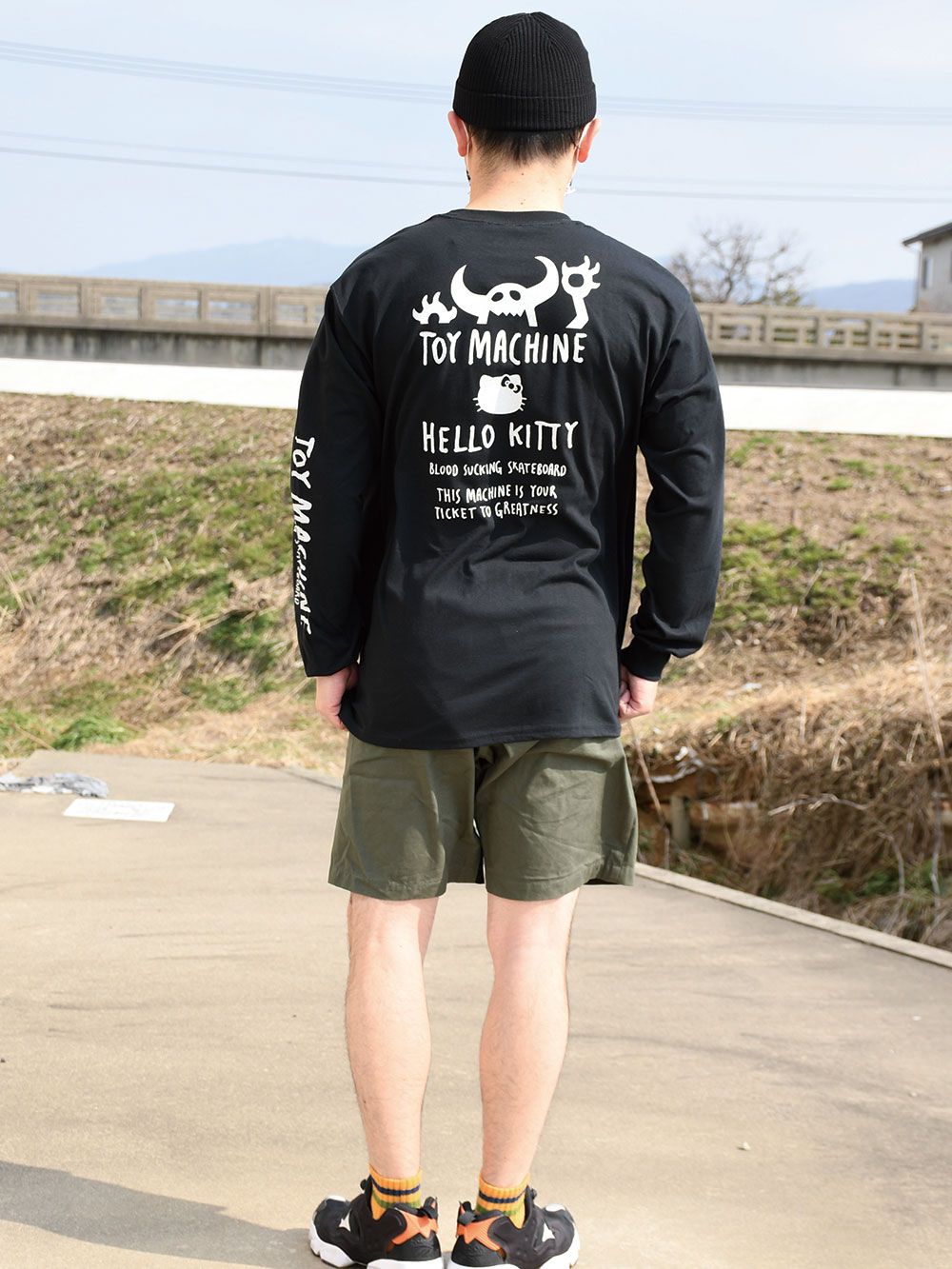 TOYMONSTER KITTY EMBROIDERY LONG SLEEVE-TEE