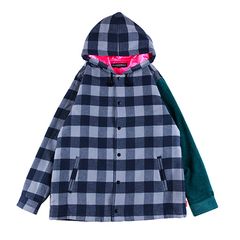 CHECK HOOD-JACKET