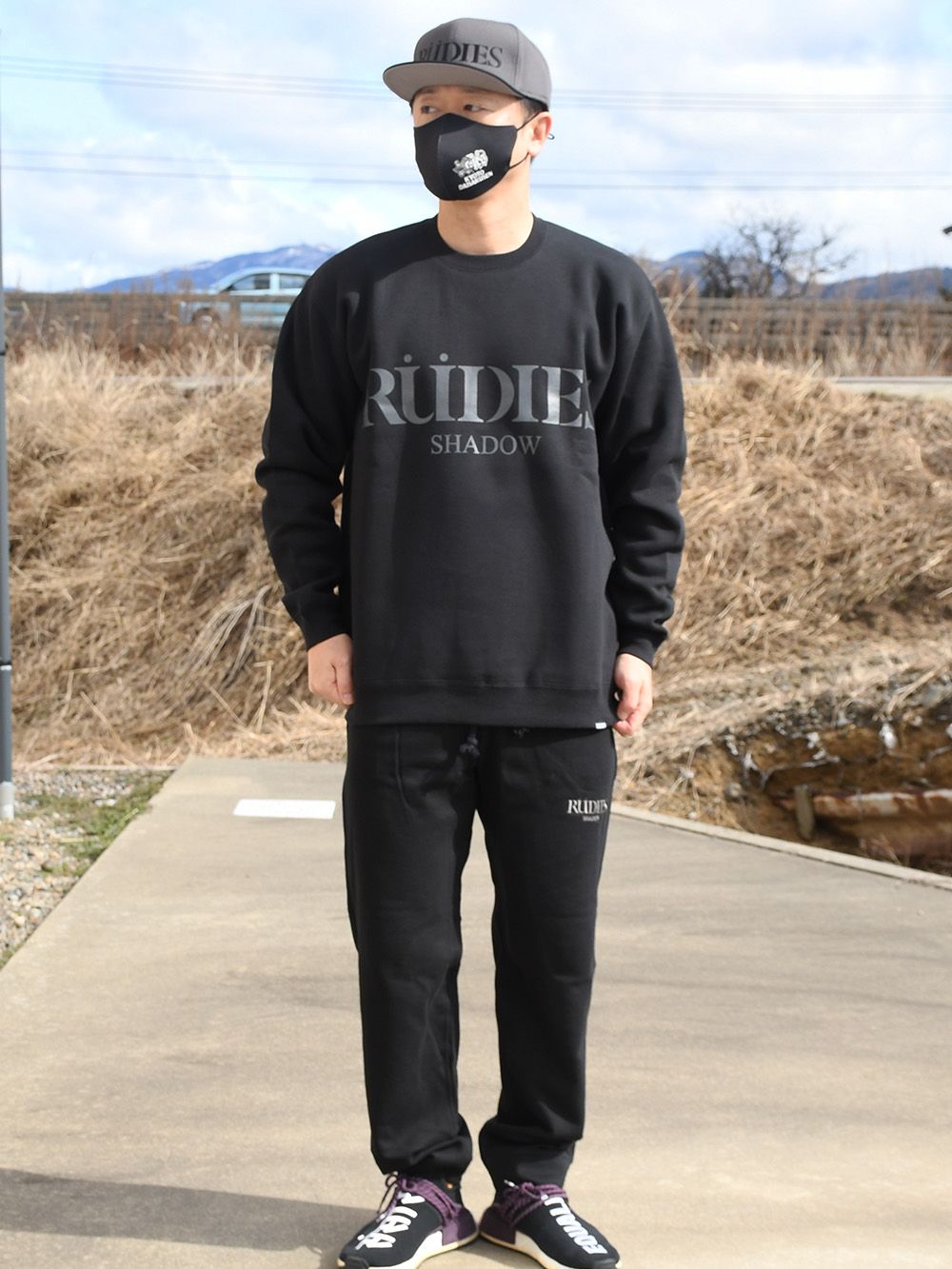SHADOW LOGO CREW-SWEAT