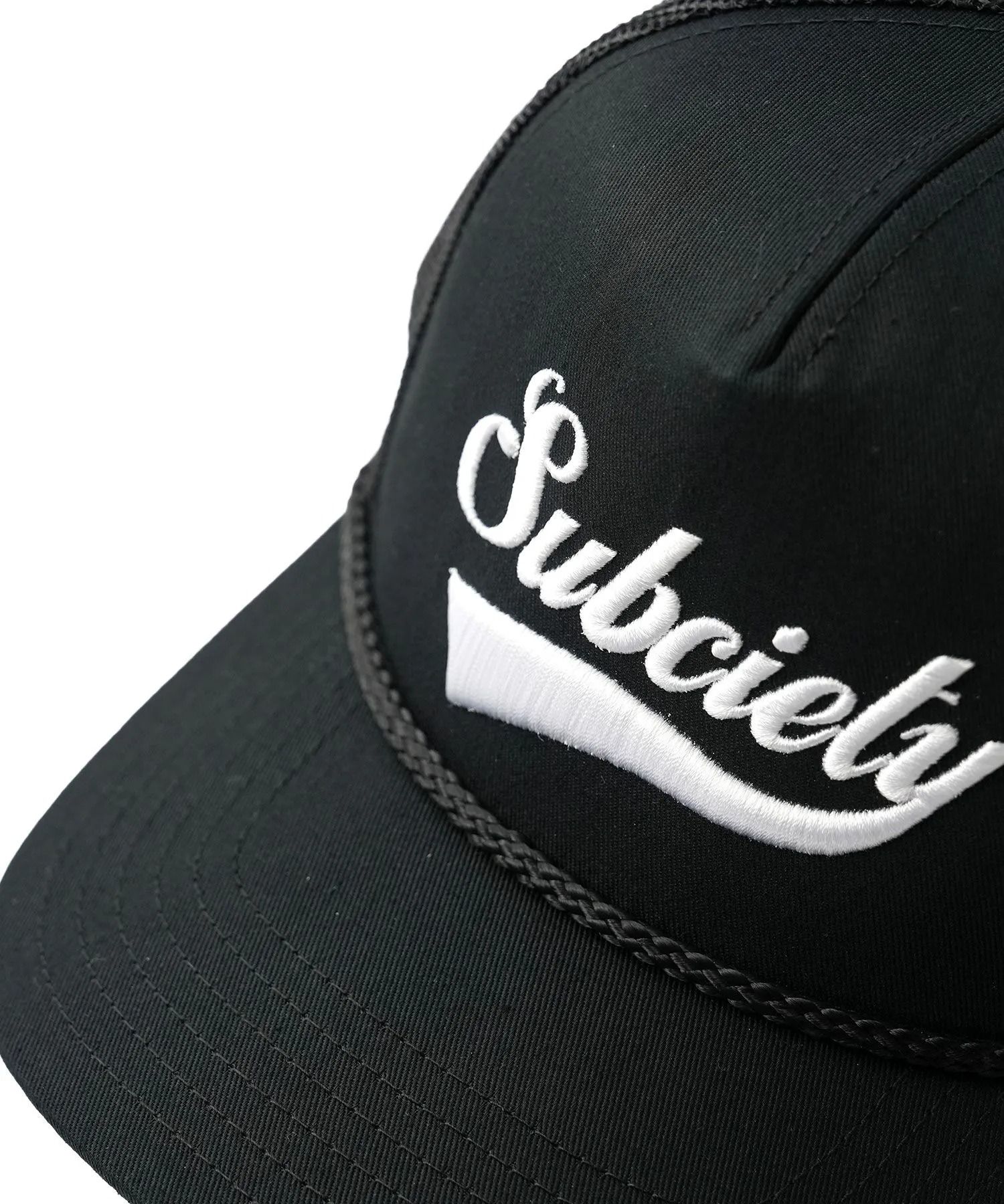 Embroidery mesh cap