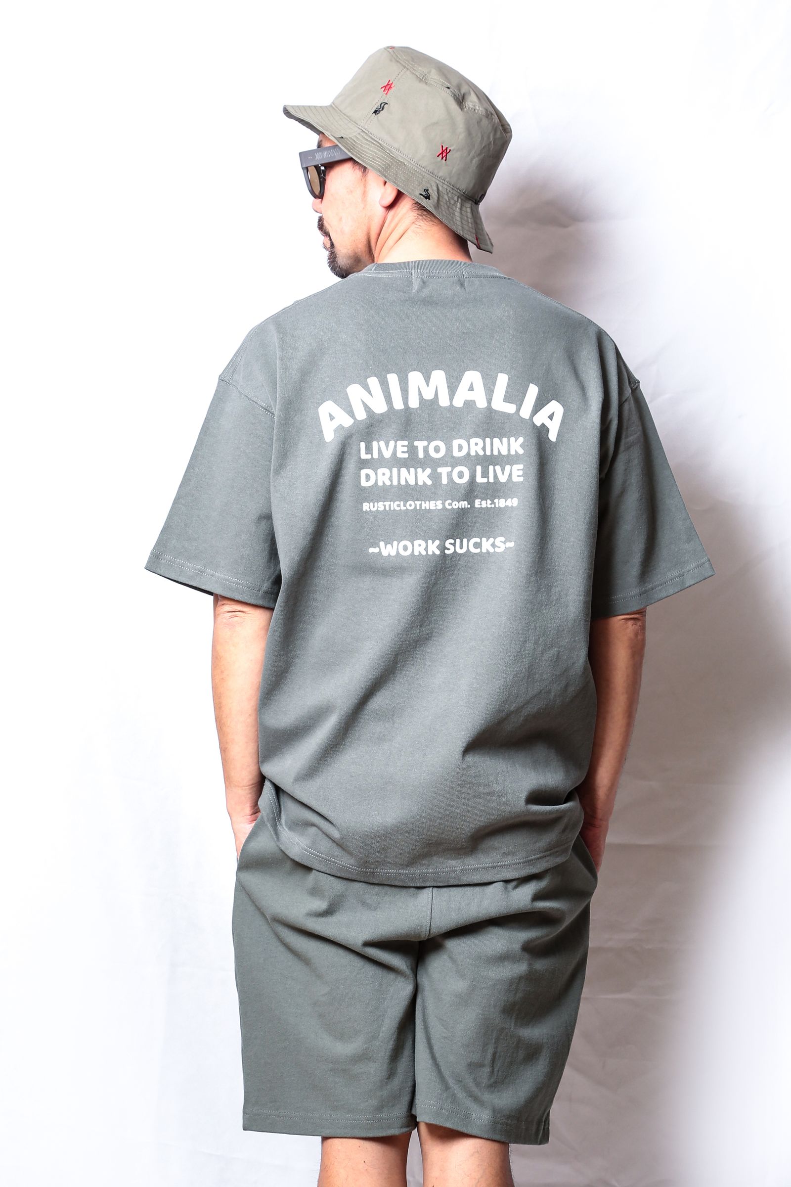 BIG SILHOUETTE HEAVEY OZ. TEE - WORK SUCKS