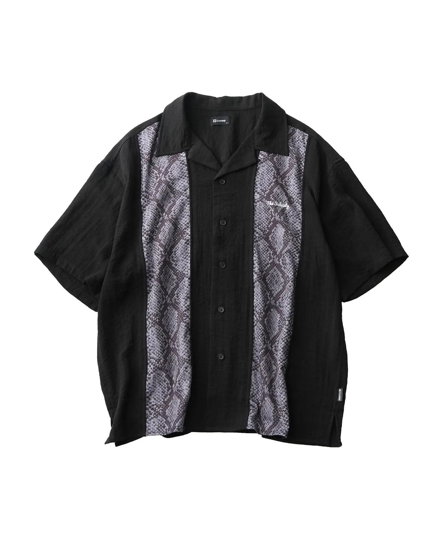 Patterned panel shirt