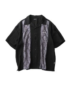 Patterned panel shirt