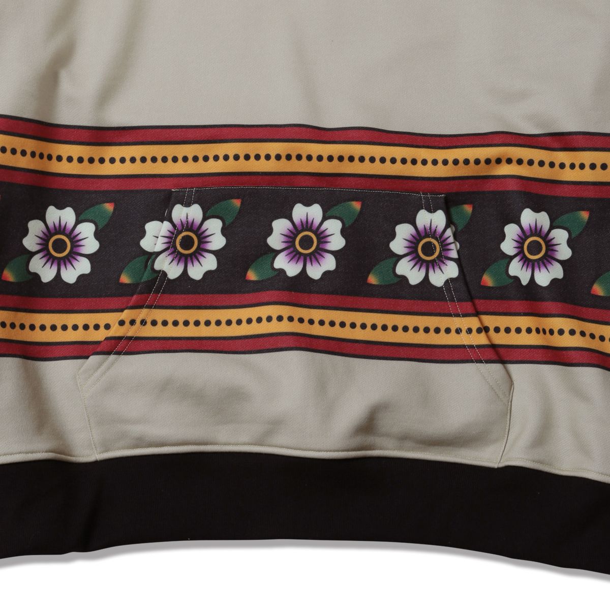 ATTERNED ALL OVER HOODIE : Vintage Flowers
