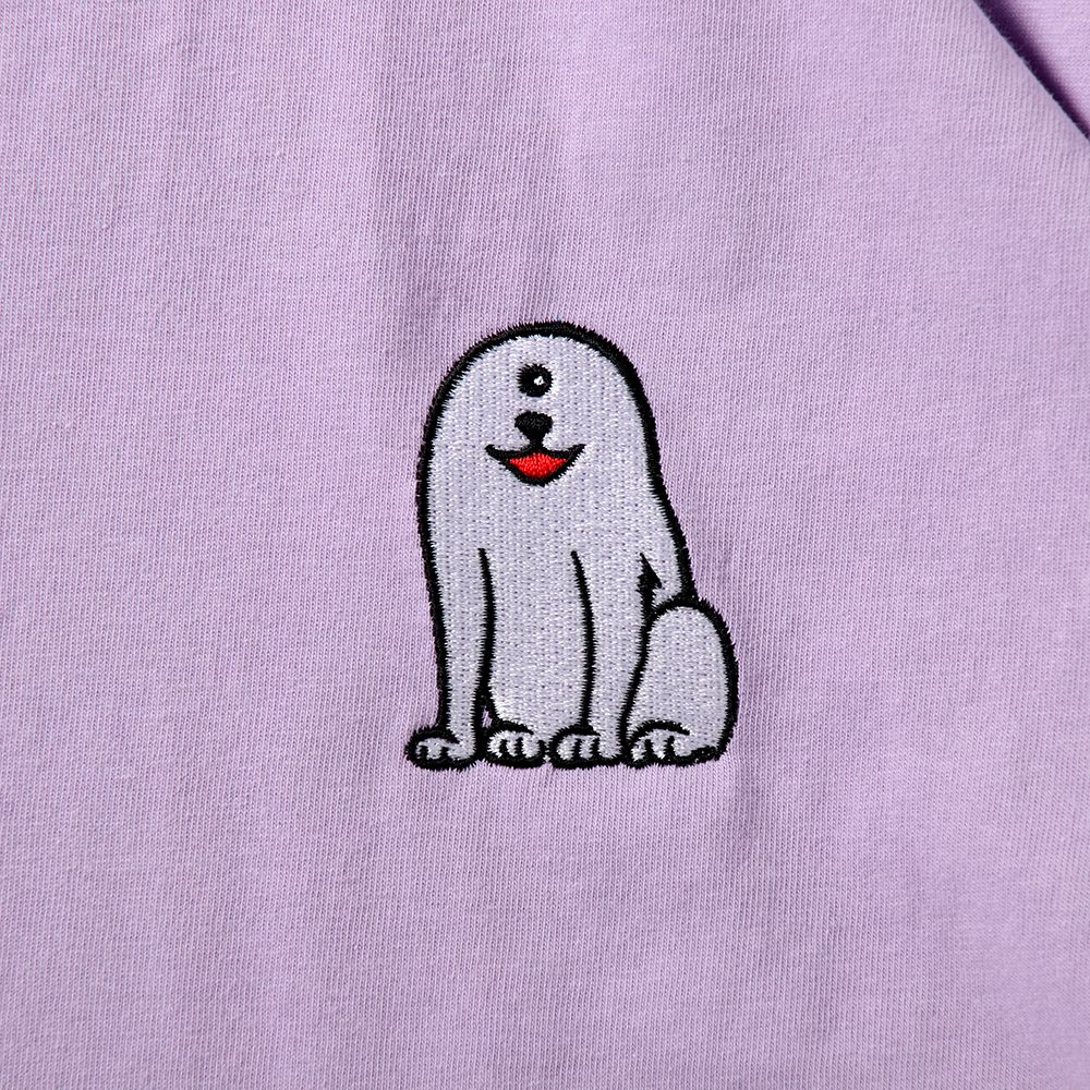 刺繍犬TEE