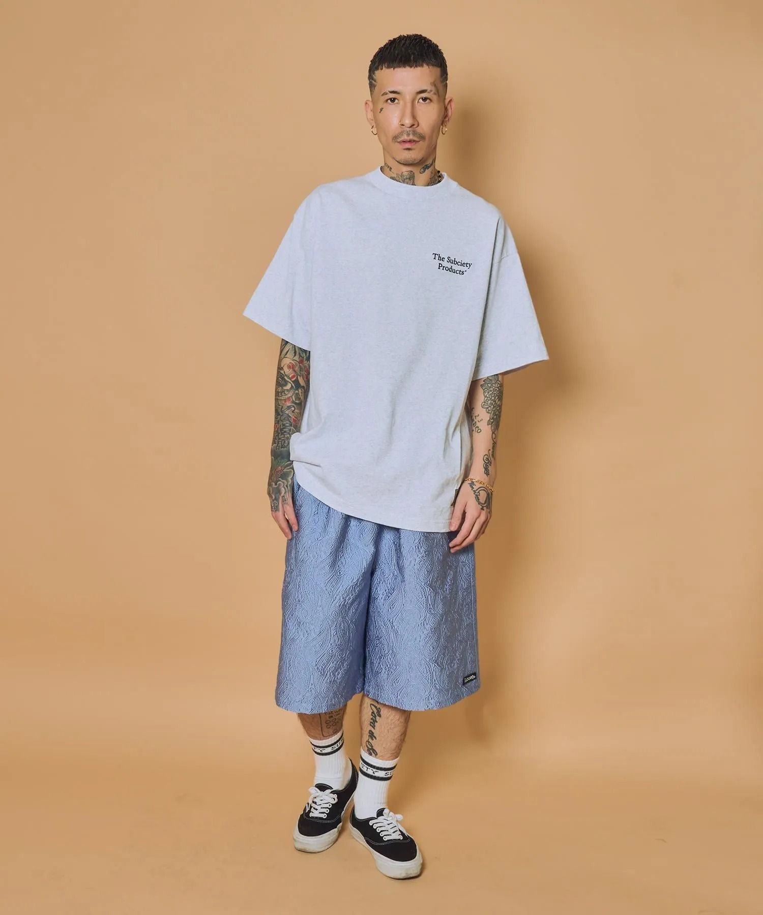 Jacquard paisley shorts