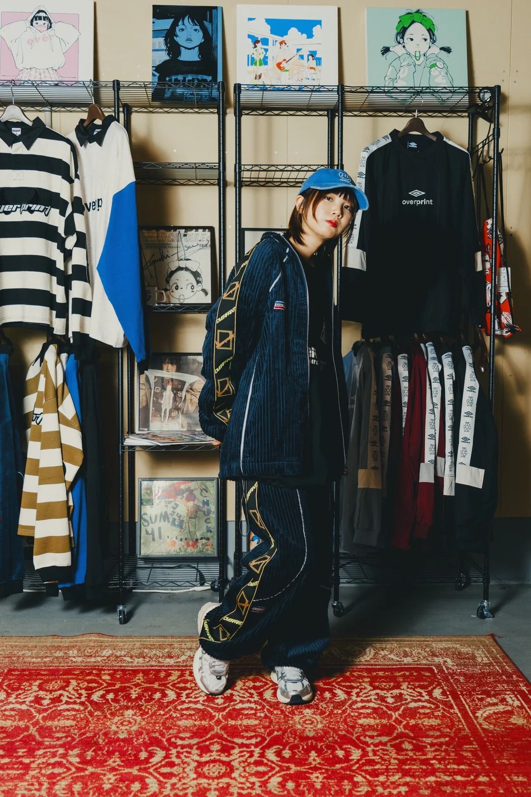 Corduroy jersey jacket