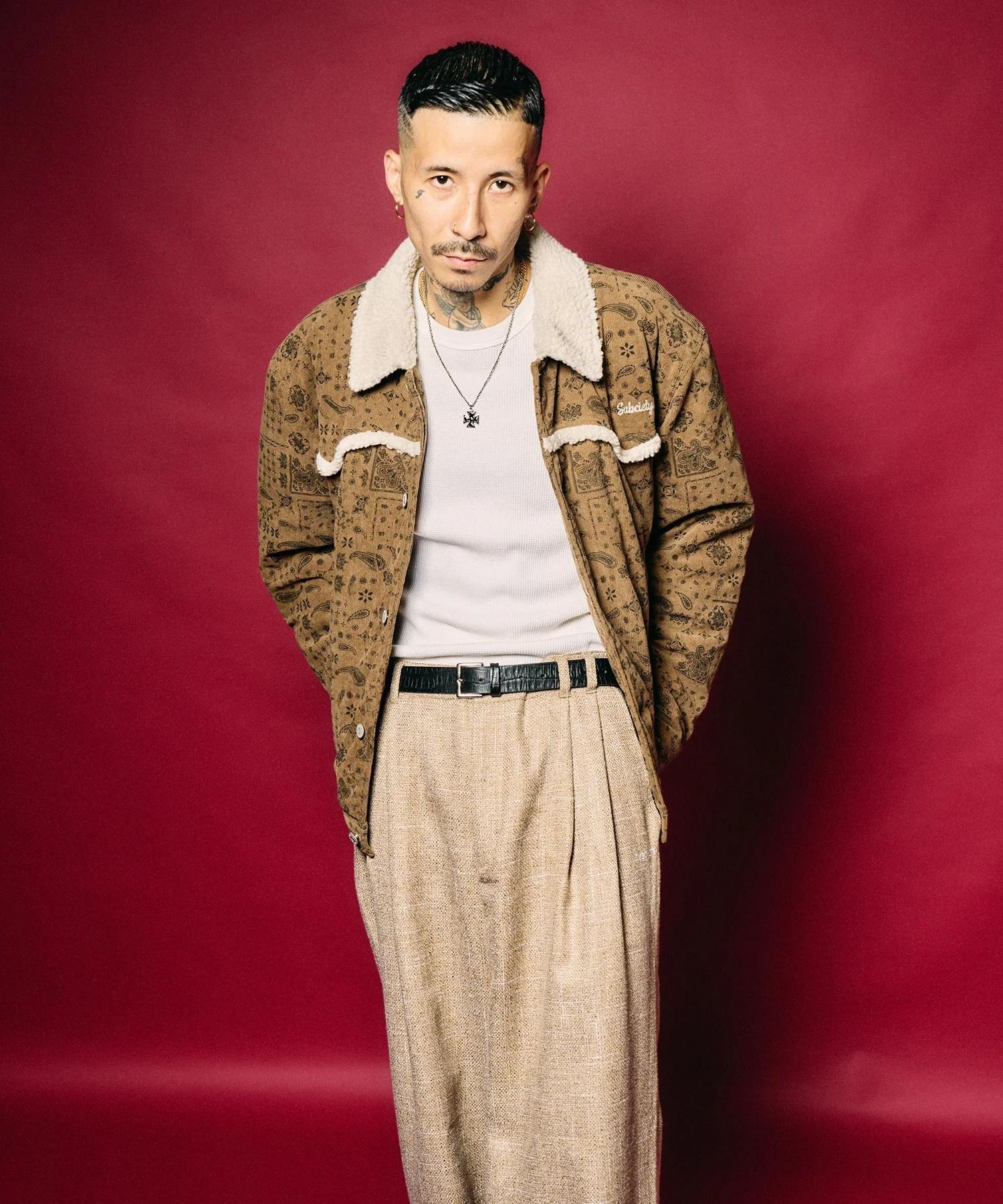 Bandanna corduroy ranch jacket