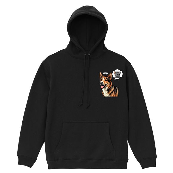 dogtalksbullshitwalks hoody 8.3oz 裏起毛