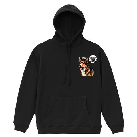 dogtalksbullshitwalks hoody 8.3oz 裏起毛