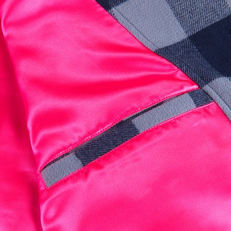 CHECK HOOD-JACKET