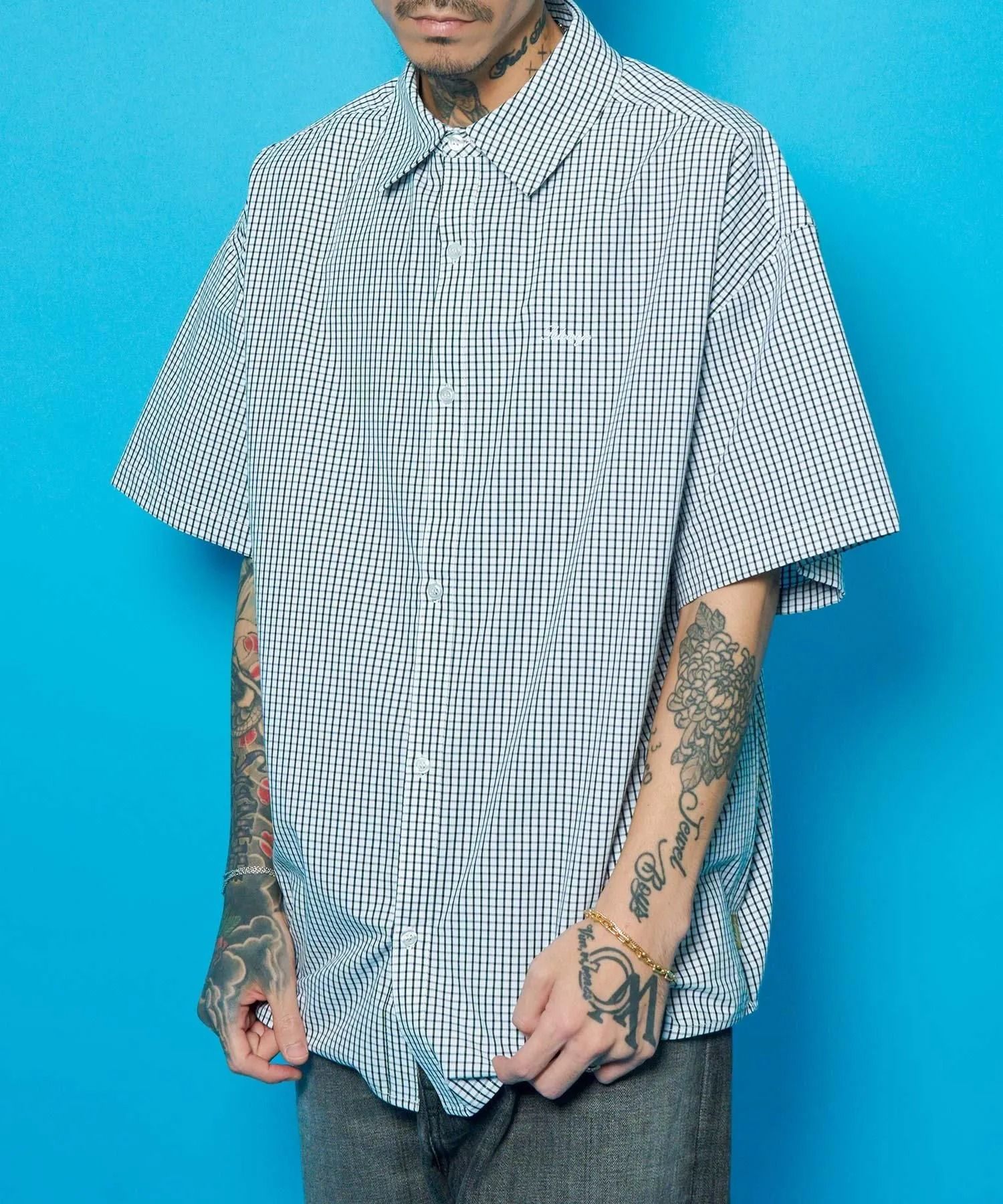 Essential mini check shirt