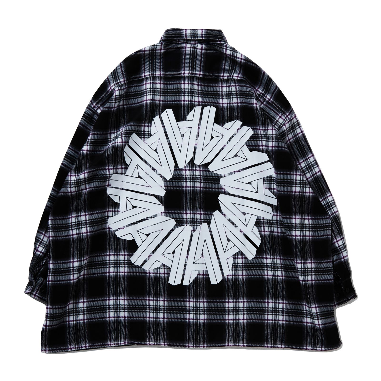 Big  Silhouette plaid  shirt