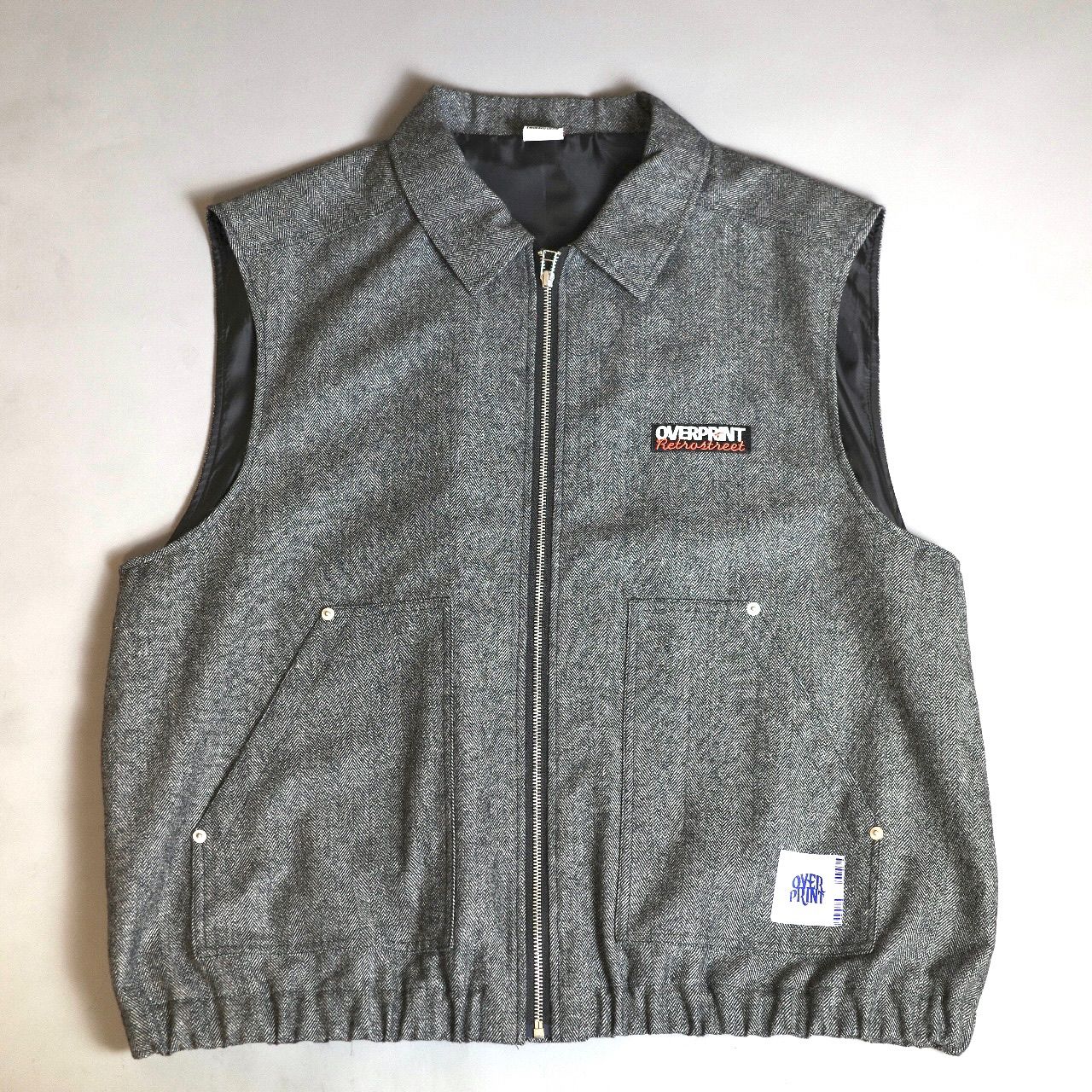 VEST HERRINGBONE-TWEED