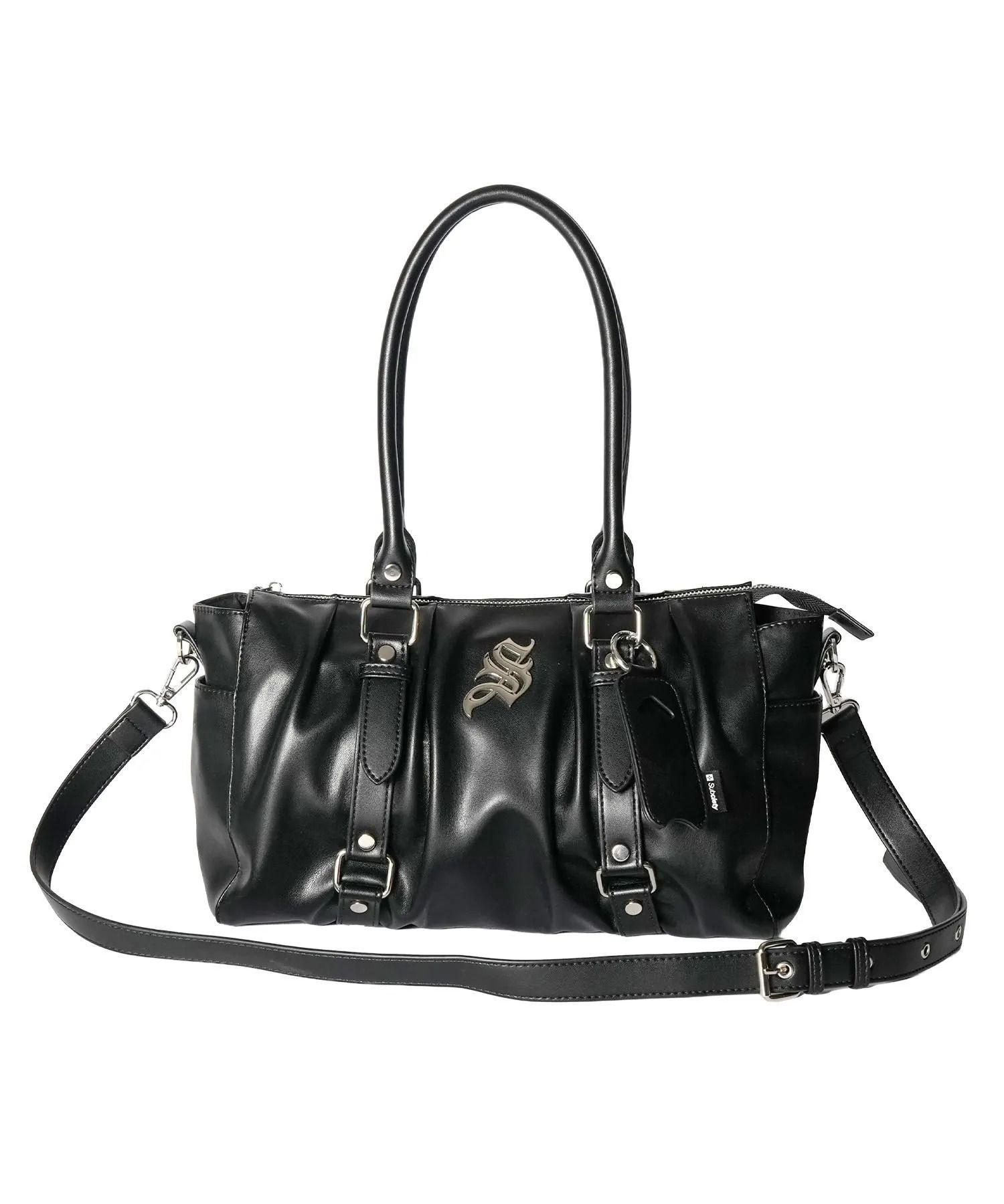 Gathered boston bag