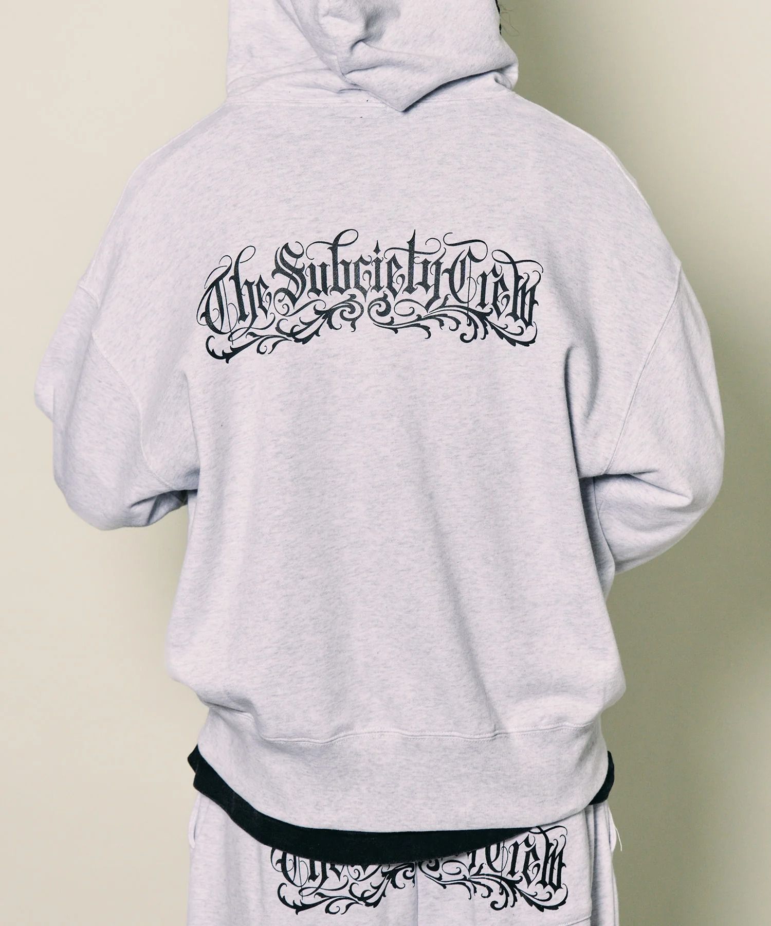 Boxy double zip up hoodie