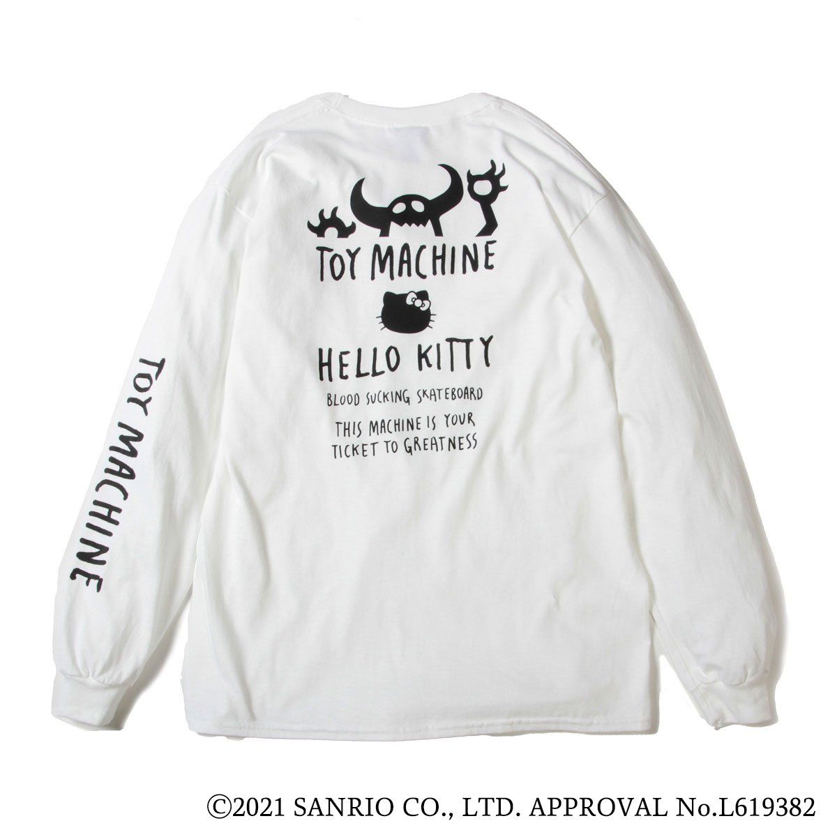 TOYMONSTER KITTY EMBROIDERY LONG SLEEVE-TEE