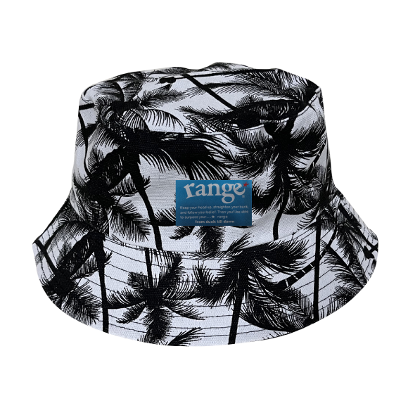 rg palm tree bucket hats