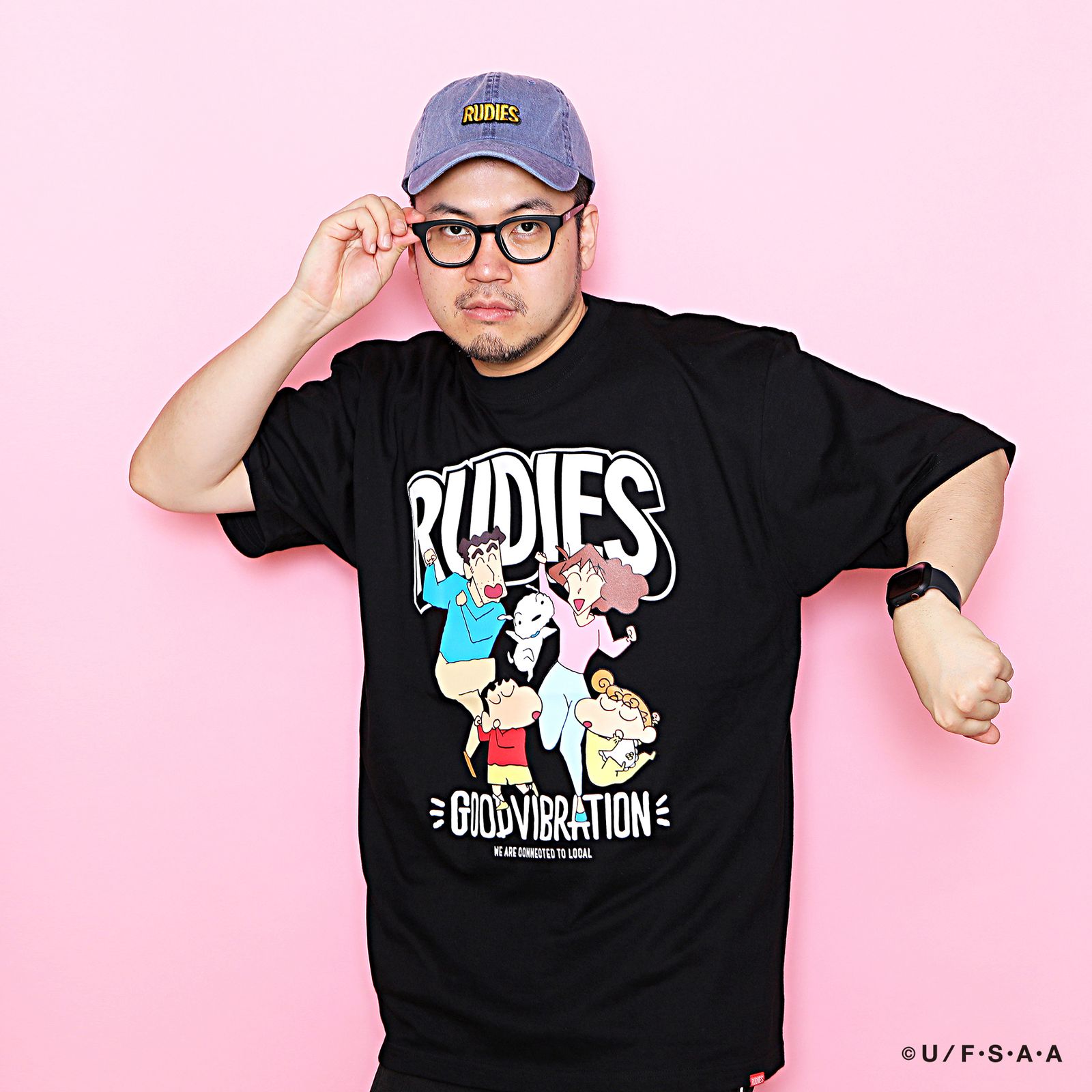 RUDIE'S x CRAYON SHINCHAN FAMILY-T