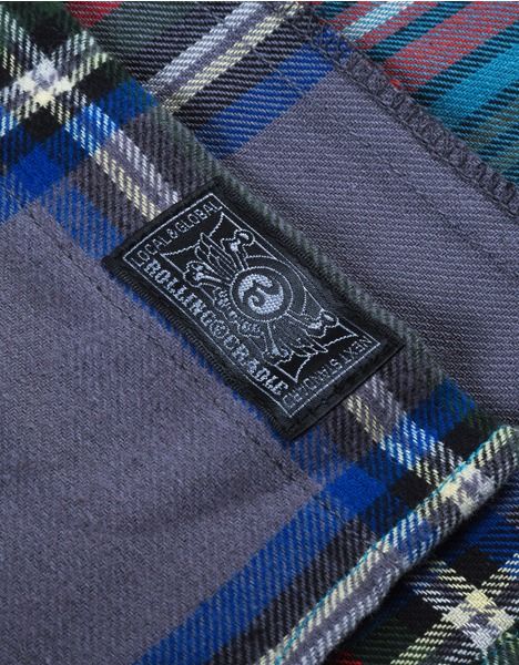 SPLIT PLAID-SHIRT