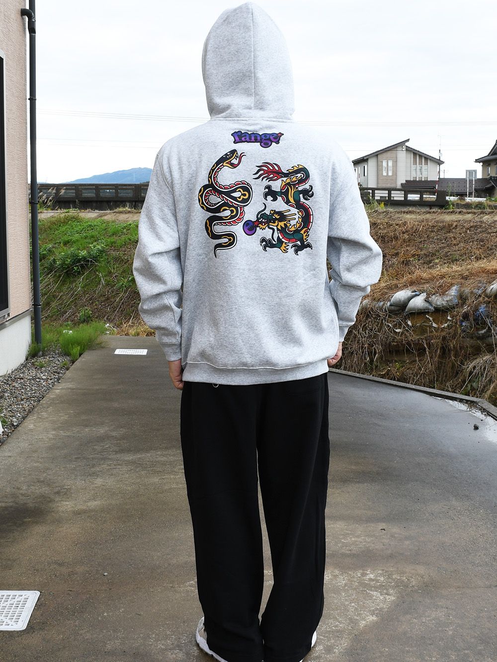 rg snake and dragon hoody. 8.3oz裏起毛
