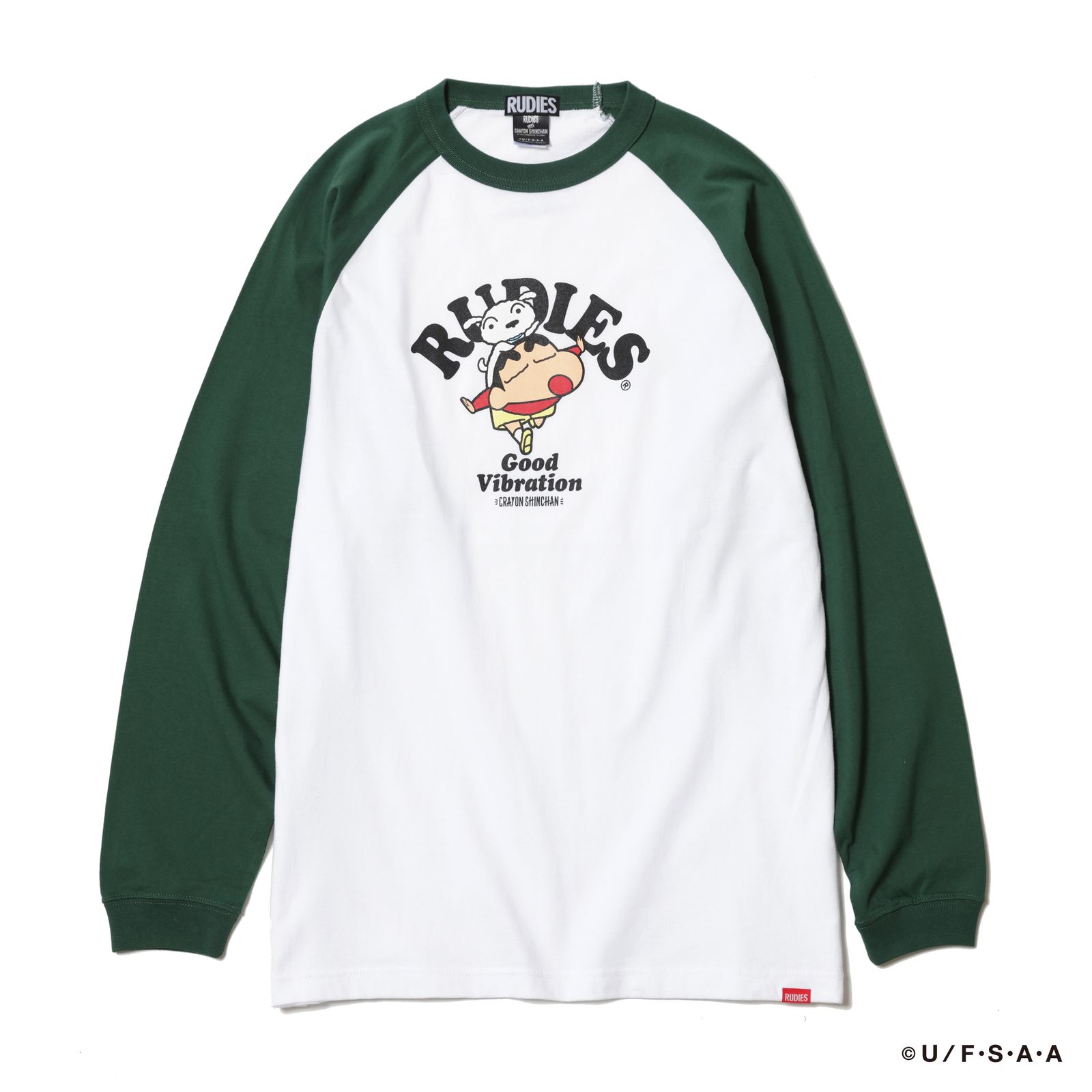 RUDIE'SxCRAYON SHINCHAN AIRPLANE RAGLAN LSTEE