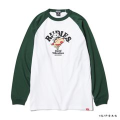 RUDIE'SxCRAYON SHINCHAN AIRPLANE RAGLAN LSTEE