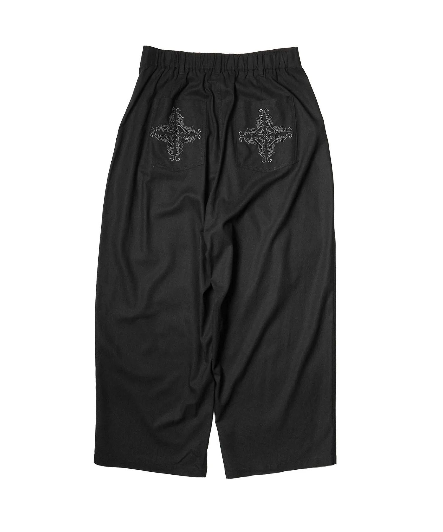 Linen blend baker pants